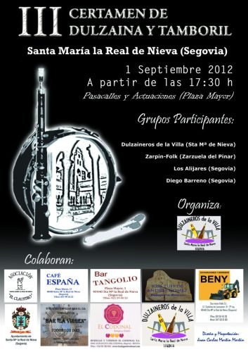 Fotos III Certamen de Dulzaina y Tamboril - Santa María la Real de Nieva 2012