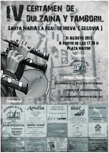 Fotos IV Certamen de Dulzaina y Tamboril - Santa María la Real de Nieva 2013