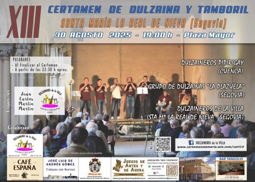Fotos XIII Certamen de Dulzaina y Tamboril - Santa María la Real de Nieva 2025